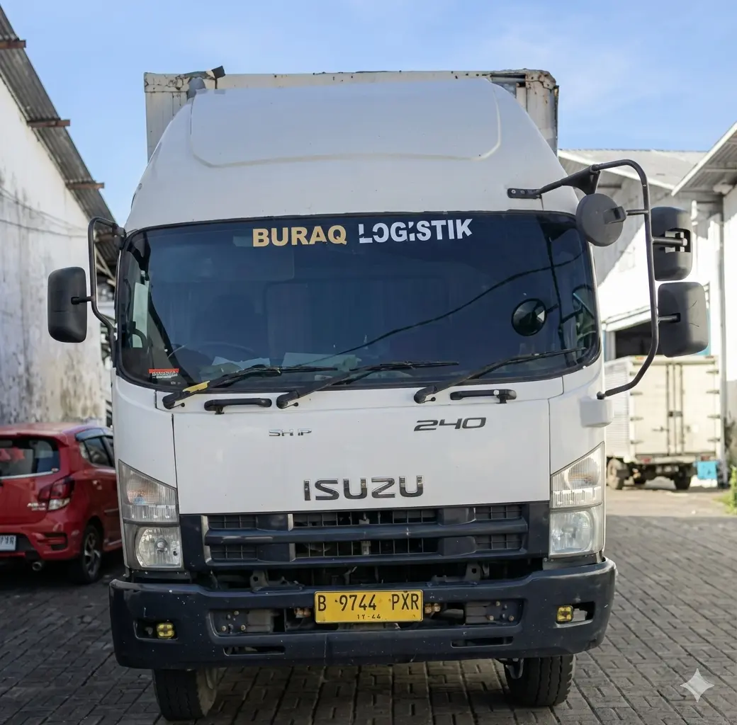 Armada truk operasional Buraq Logistik